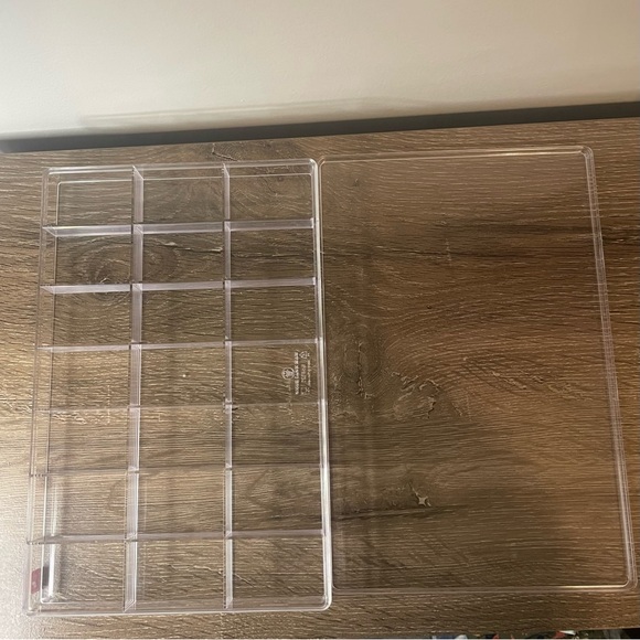 2 Compartment Organizing Box - Transparent Plastic - Picture 4 of 8